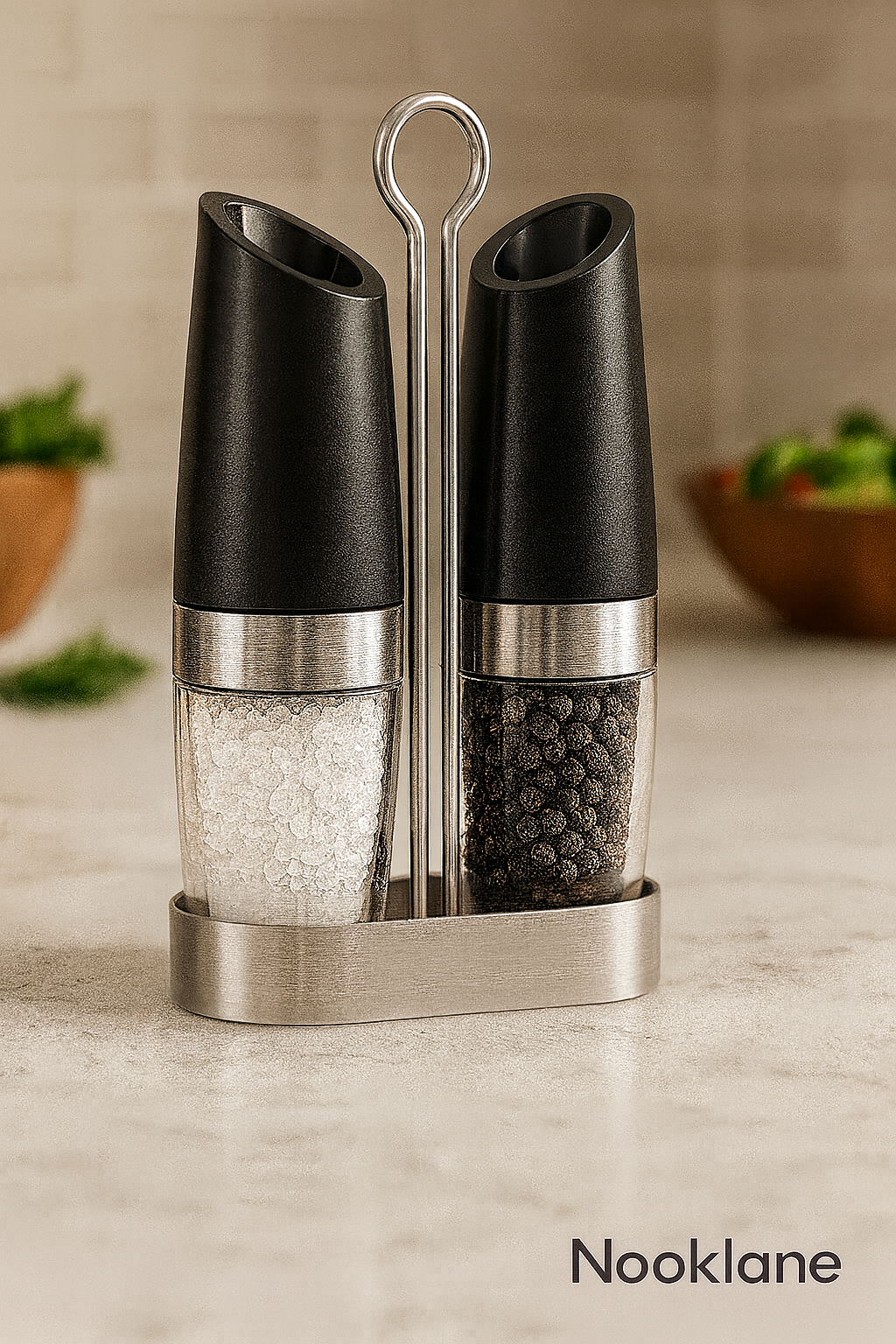 Nooklane™ Electric Salt & Pepper Grinder Set
