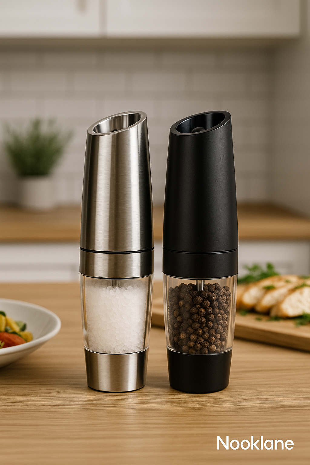 Nooklane™ Electric Salt & Pepper Grinder Set