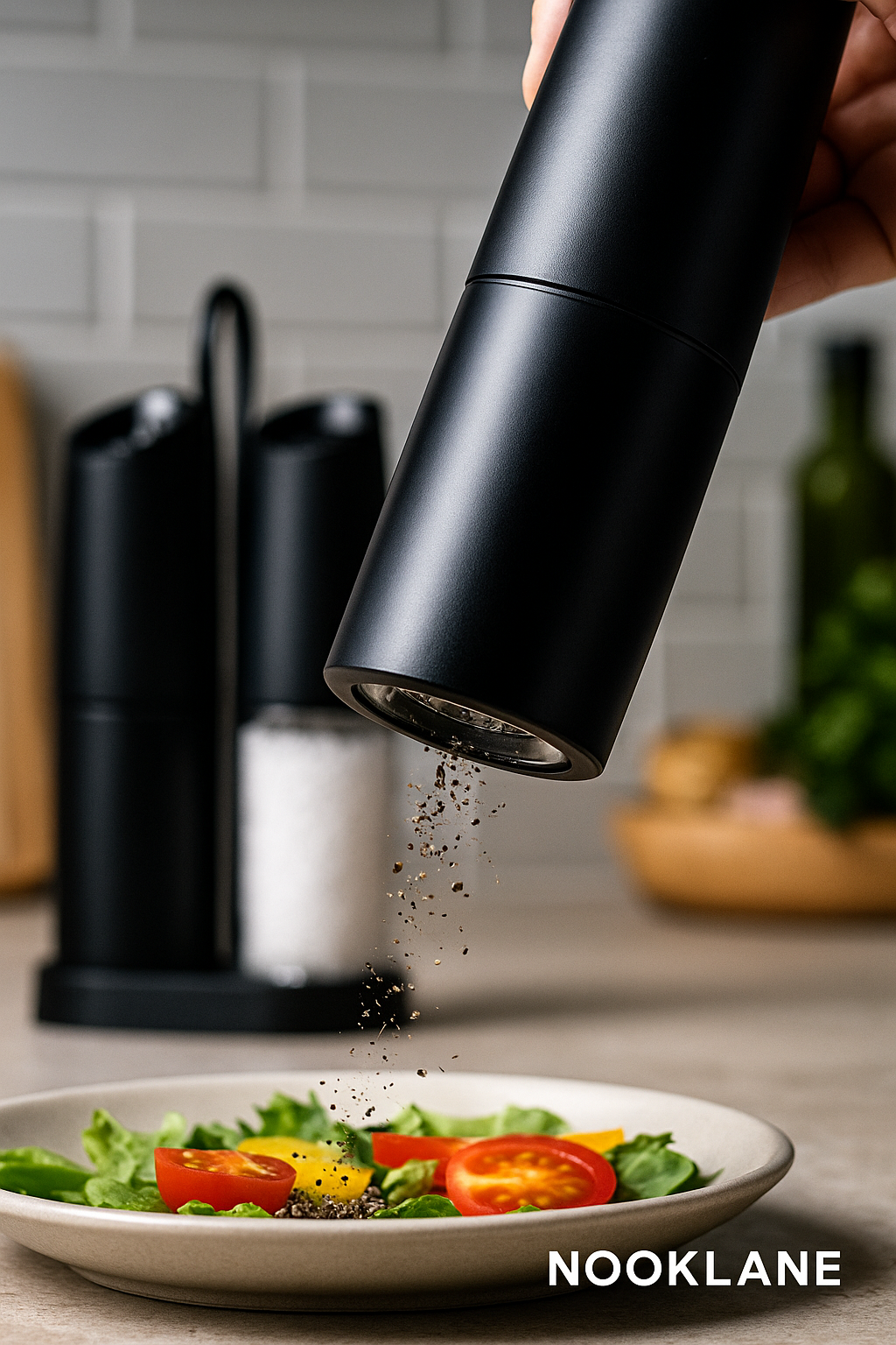 Nooklane™ Electric Salt & Pepper Grinder Set